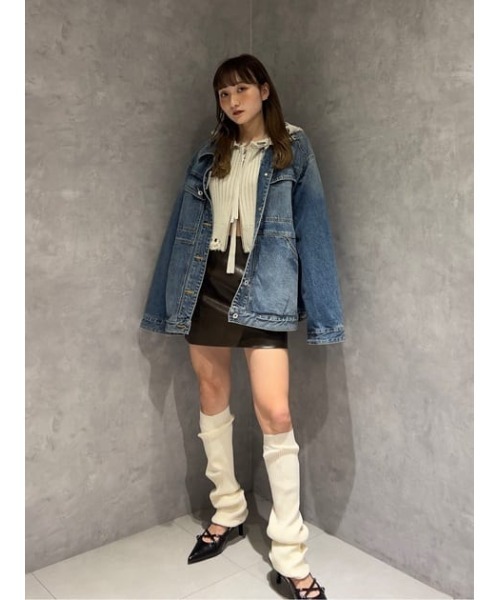 SLY（スライ）の「LOOSE TRENKA SOCKS ルーズ トレンカ ソックス（ソックス/靴下・レディース・ブラック/オフホワイト・FREE）」の16枚目の写真