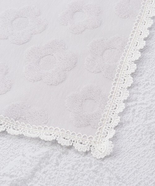 one'sterrace（ワンズテラス）の「MARY QUANT タオルハンカチ ニットレース（ハンカチ/ハンドタオル・レディース・アイボリー系8/グレー系4・55）」の5枚目の写真