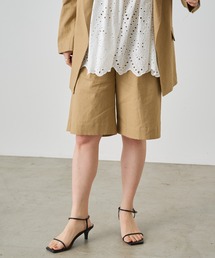 Omekashi | リネンハーフタックパンツ(その他パンツ)