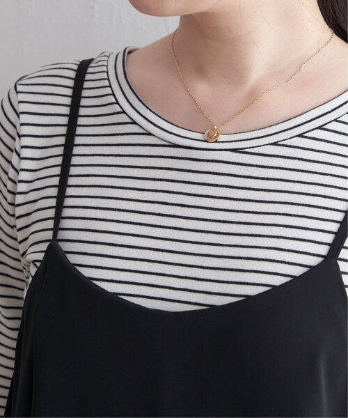 ikka（イッカ）の「【2点セット】キャミワンピアンサンブル（ワンピース・レディース・ベージュ/ブラック・S/M/L）」の11枚目の写真