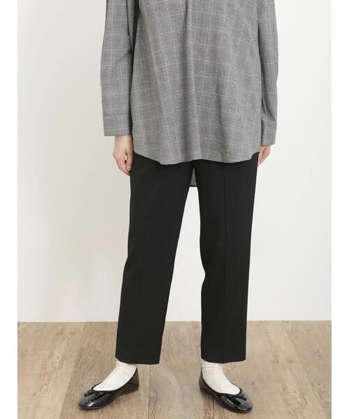 Samansa Mos2（サマンサ モスモス）の「【Lサイズ / WEB限定】スッキリテーパードパンツ（スラックス・レディース・チャコールグレー/グリーン/ベージュ/ブラック/オリーブ・M/L）」の12枚目の写真