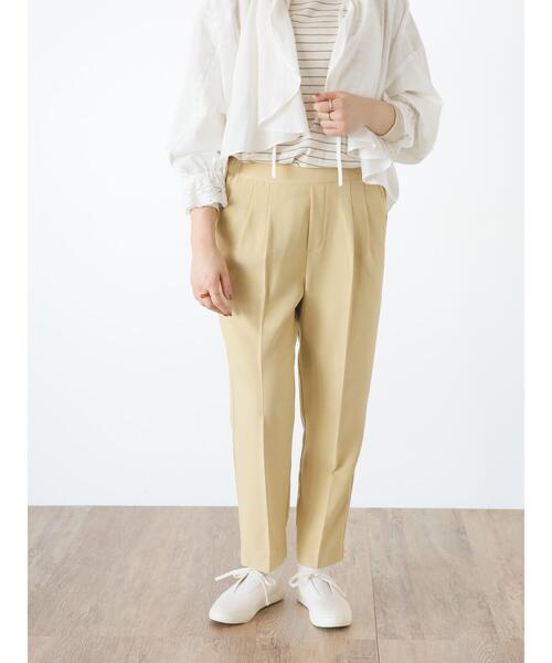 Samansa Mos2（サマンサ モスモス）の「【Lサイズ / WEB限定】スッキリテーパードパンツ（スラックス・レディース・チャコールグレー/グリーン/ベージュ/ブラック/オリーブ・M/L）」の16枚目の写真