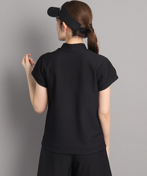 adabat（アダバット）の「◆【UVカット／吸水速乾】フレンチスリーブ ナンバーロゴデザイン モックネックプルオーバー（Tシャツ/カットソー・レディース・ネイビー/ライトブルー/ブラック・42/40/38/36）」の17枚目の写真