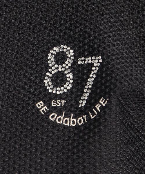 adabat（アダバット）の「◆【UVカット／吸水速乾】フレンチスリーブ ナンバーロゴデザイン モックネックプルオーバー（Tシャツ/カットソー・レディース・ネイビー/ライトブルー/ブラック・42/40/38/36）」の19枚目の写真