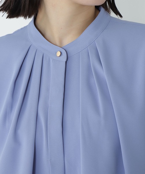 NATURAL BEAUTY BASIC（ナチュラルビューティーベーシック）の「◇フロントタックパフスリーブブラウス（シャツ/ブラウス・レディース・オフホワイト/グレー/ピンク/グレイッシュベージュ/グレー系その他/ブルー・MEDIUM/SMALL）」の13枚目の写真