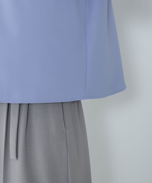 NATURAL BEAUTY BASIC（ナチュラルビューティーベーシック）の「◇フロントタックパフスリーブブラウス（シャツ/ブラウス・レディース・オフホワイト/グレー/ピンク/グレイッシュベージュ/グレー系その他/ブルー・MEDIUM/SMALL）」の15枚目の写真
