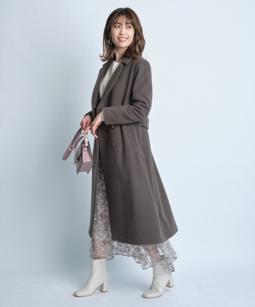 アプワイザー チェスター コート グレー 完売 人気 分厚 