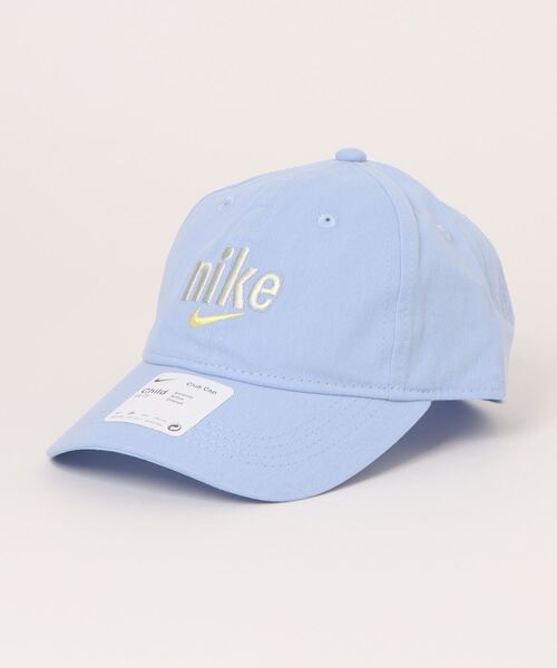NIKE(ナイキ)の「NIKE NAN NIKE SWOOSH CURVE BRIM CAP(キャップ・キッズ・ブルー/ピンク・FREE)」の5枚目の写真