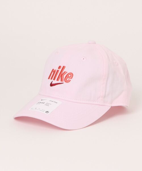 NIKE(ナイキ)の「NIKE NAN NIKE SWOOSH CURVE BRIM CAP(キャップ・キッズ・ブルー/ピンク・FREE)」の4枚目の写真