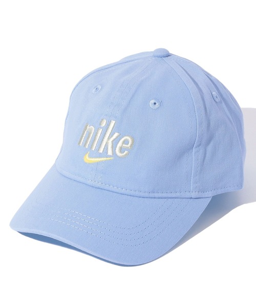 NIKE(ナイキ)の「NIKE NAN NIKE SWOOSH CURVE BRIM CAP(キャップ・キッズ・ブルー/ピンク・FREE)」の7枚目の写真