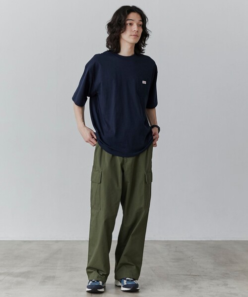 coen（コーエン）の「リップストップ6ポケットワイドカーゴパンツ24SS（カーゴパンツ・メンズ・ブラック/オリーブ・S/M/L/XL）」の6枚目の写真