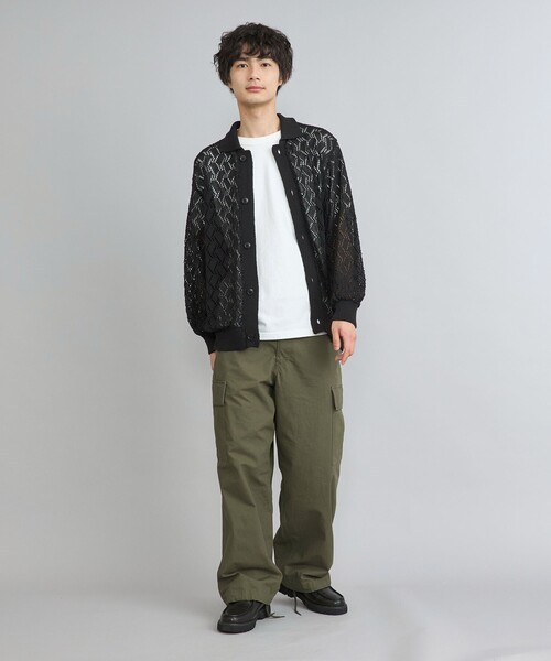 coen（コーエン）の「リップストップ6ポケットワイドカーゴパンツ24SS（カーゴパンツ・メンズ・ブラック/オリーブ・S/M/L/XL）」の20枚目の写真