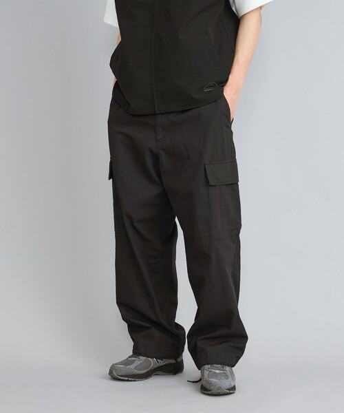 coen（コーエン）の「リップストップ6ポケットワイドカーゴパンツ24SS（カーゴパンツ・メンズ・ブラック/オリーブ・S/M/L/XL）」の22枚目の写真