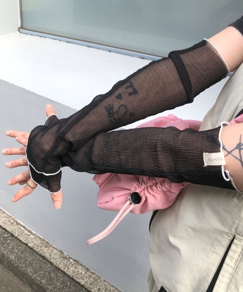 CONTROL FREAK / CTFK（コントロールフリーク）の「CONTROL FREAK(コントロールフリーク)シアーアームカバー（アームカバー・レディース・ブラック/ブルー/アイボリー・FREE）」の12枚目の写真