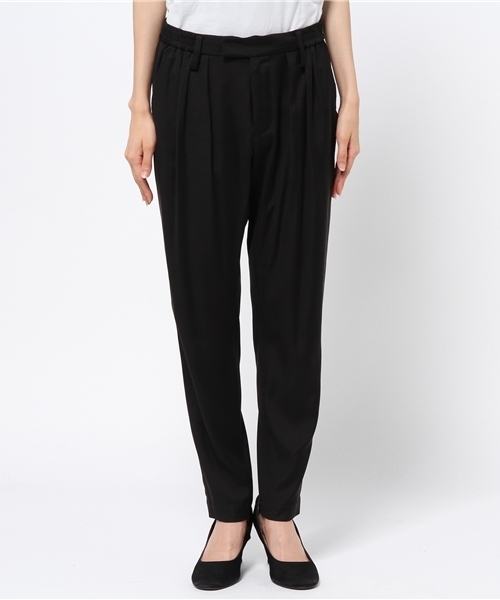 JOURNAL STANDARD（ジャーナルスタンダード）の「キュプラモダール タックパンツ#（その他パンツ・レディース・ベージュ/カーキ/ブラック・36/40/38）」の5枚目の写真