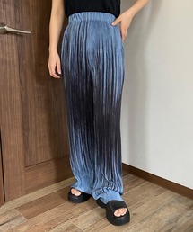 セルフカット柄プリーツパンツ