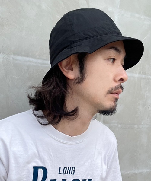 polcadot(ポルカドット)の「COTTON NYLON METRO HAT/コットン ナイロン メトロハット(ハット・レディース・ブラック/カーキ/ベージュ/ネイビー・FREE)」の2枚目の写真