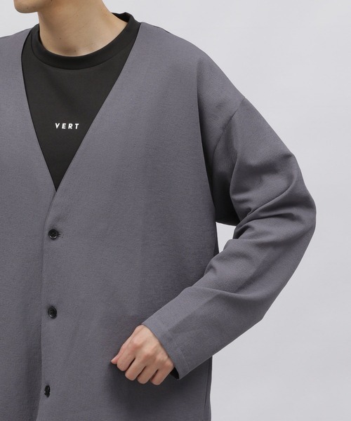 LAKOLE（ラコレ）の「クリンクルカーデ / 107200（カーディガン/ボレロ・メンズ・ブルー/ブラック/チャコール・MEDIUM/LARGE/X-LARGE）」の14枚目の写真