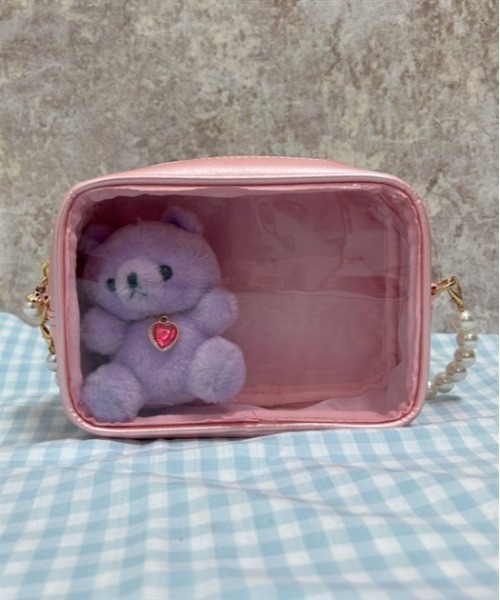 axes femme POETIQUE(アクシーズファムポエティック)の「ラメ推し活マルチポシェット(ショルダーバッグ・レディース・ラベンダー/ピンク/ホワイト/サックスブルー・FREE)」の5枚目の写真