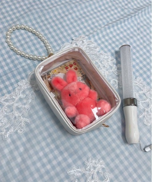 axes femme POETIQUE(アクシーズファムポエティック)の「ラメ推し活マルチポシェット(ショルダーバッグ・レディース・ラベンダー/ピンク/ホワイト/サックスブルー・FREE)」の7枚目の写真