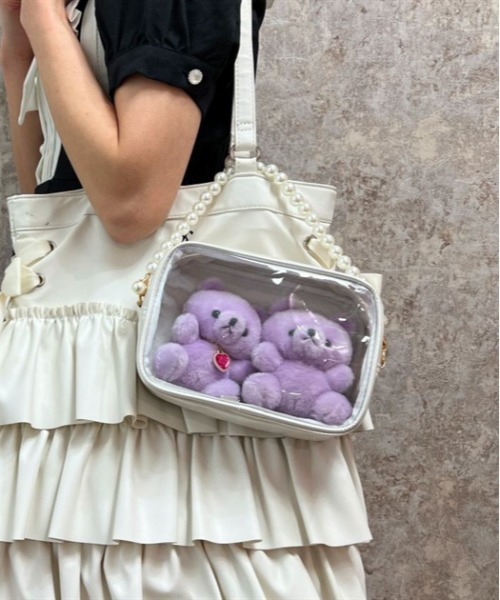 axes femme POETIQUE(アクシーズファムポエティック)の「ラメ推し活マルチポシェット(ショルダーバッグ・レディース・ラベンダー/ピンク/ホワイト/サックスブルー・FREE)」の20枚目の写真