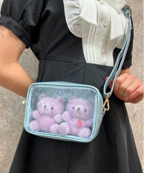 axes femme POETIQUE(アクシーズファムポエティック)の「ラメ推し活マルチポシェット(ショルダーバッグ・レディース・ラベンダー/ピンク/ホワイト/サックスブルー・FREE)」の14枚目の写真