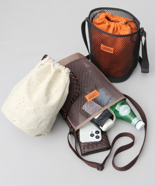 巾着ポーチイン 撥水 メッシュ ショルダーバッグ（ショルダーバッグ）｜UNIVERSAL OVERALL（ユニバーサルオーバーオール）