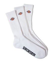 Dickies（ディッキーズ）の「DICKIES ﾛｺﾞ刺繍底ﾊﾟｲﾙ ｸﾙｰｿｯｸｽ 3Pﾊﾟｯｸ（ソックス/靴下）」
