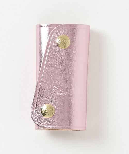 IL BISONTE ピンク レザー キーケース IL BISONTE ピンク レザー キーケース キーケース | キーケース