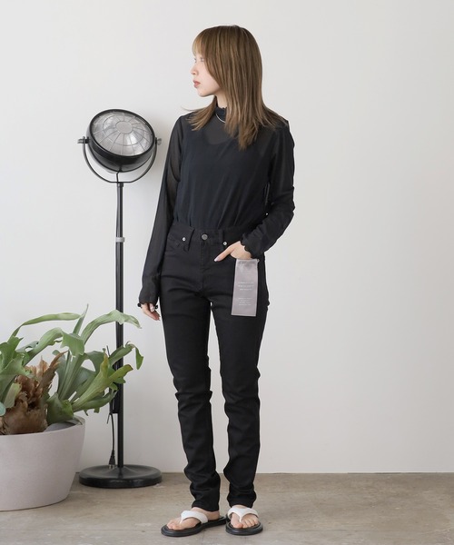 WHEIR(ウェア)の「WHEIR/ウェア ハイパーストレッチジーンズ(デニムパンツ・メンズ・ダークブラック/ワンウォッシュ・31/29/27)」の16枚目の写真