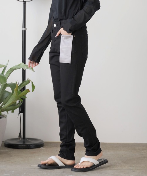 WHEIR(ウェア)の「WHEIR/ウェア ハイパーストレッチジーンズ(デニムパンツ・メンズ・ダークブラック/ワンウォッシュ・31/29/27)」の14枚目の写真