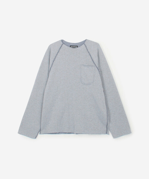 MONITALY（モニタリー）の「MONITALY | 〈別注〉ラグランスリーブスウェット NAVY MEN（スウェット・メンズ・ネイビー・L/XL）」の6枚目の写真
