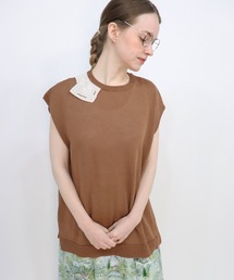 Linen ticket【ノースリーブニット】