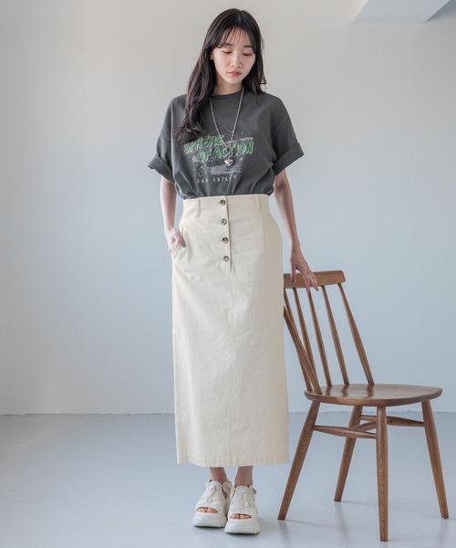 LOWRYS FARM（ローリーズファーム）の「アサタイトスカート 110320（スカート・レディース・レッド/アイボリー/ブラック/ブラウン・MEDIUM/LARGE）」の11枚目の写真