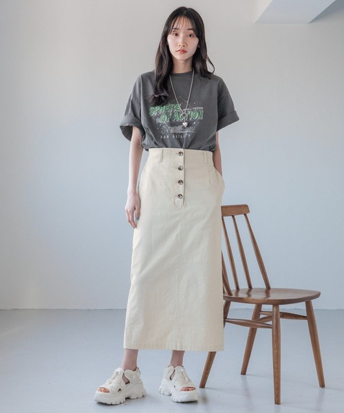 LOWRYS FARM（ローリーズファーム）の「アサタイトスカート 110320（スカート・レディース・レッド/アイボリー/ブラック/ブラウン・MEDIUM/LARGE）」の12枚目の写真