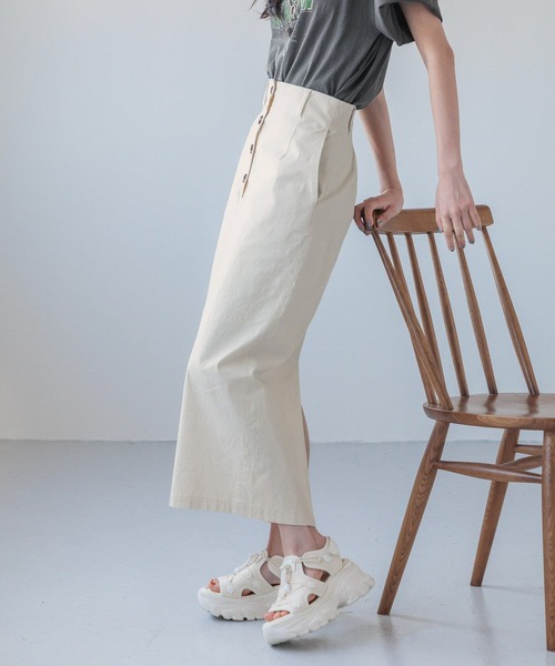 LOWRYS FARM（ローリーズファーム）の「アサタイトスカート 110320（スカート・レディース・レッド/アイボリー/ブラック/ブラウン・MEDIUM/LARGE）」の14枚目の写真