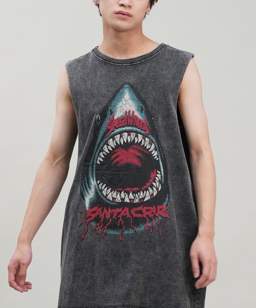 SANTA CRUZ(サンタクルーズ)の「【ムラサキスポーツ限定】SANTACRUZ/サンタクルーズ タンクトップ バックプリント ピグメント 502242407(タンクトップ・メンズ・ブラック系3/ブラック系2/ブラック系4/ブラック系1・L/M/XL)」の2枚目の写真