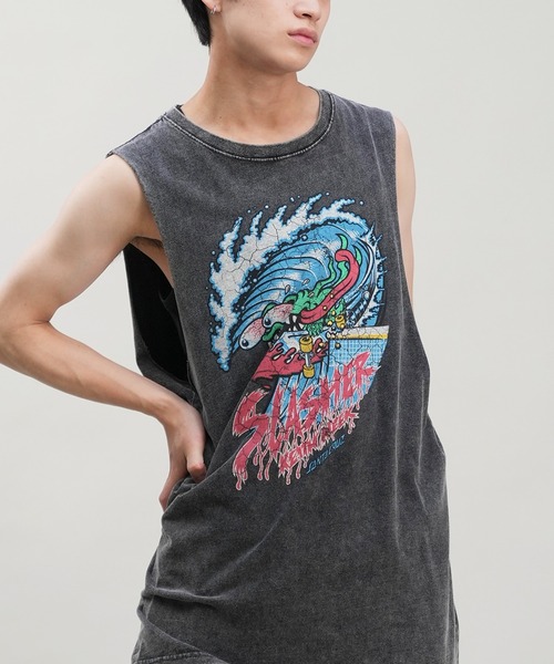 SANTA CRUZ(サンタクルーズ)の「【ムラサキスポーツ限定】SANTACRUZ/サンタクルーズ タンクトップ バックプリント ピグメント 502242407(タンクトップ・メンズ・ブラック系3/ブラック系2/ブラック系4/ブラック系1・L/M/XL)」の4枚目の写真