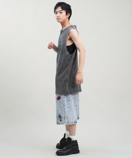 SANTA CRUZ(サンタクルーズ)の「【ムラサキスポーツ限定】SANTACRUZ/サンタクルーズ タンクトップ バックプリント ピグメント 502242407(タンクトップ・メンズ・ブラック系3/ブラック系2/ブラック系4/ブラック系1・L/M/XL)」の14枚目の写真