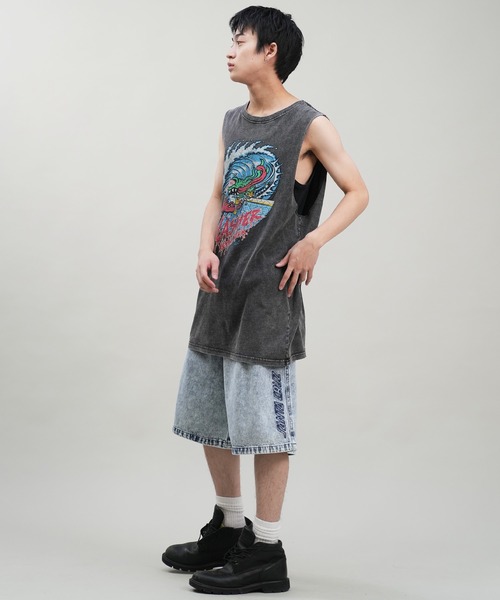 SANTA CRUZ(サンタクルーズ)の「【ムラサキスポーツ限定】SANTACRUZ/サンタクルーズ タンクトップ バックプリント ピグメント 502242407(タンクトップ・メンズ・ブラック系3/ブラック系2/ブラック系4/ブラック系1・L/M/XL)」の21枚目の写真