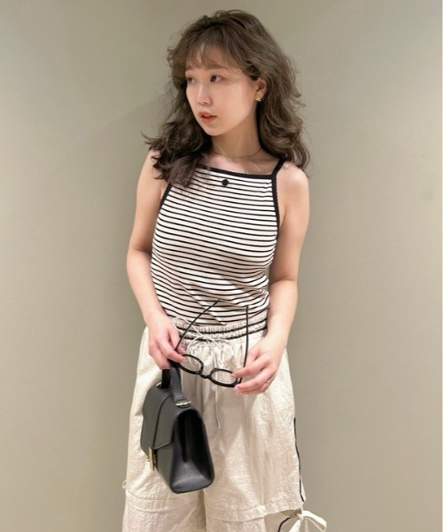 LILY BROWN(リリーブラウン)の「カップインローズキャミソール(キャミソール・レディース・ホワイト/ブラック/ミント/その他・FREE)」の4枚目の写真