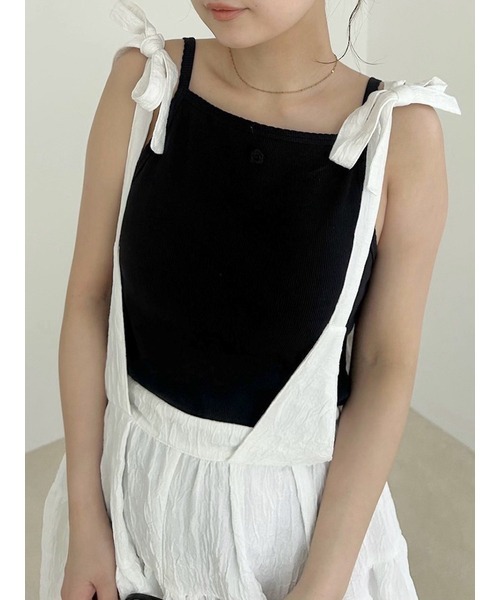 LILY BROWN(リリーブラウン)の「カップインローズキャミソール(キャミソール・レディース・ホワイト/ブラック/ミント/その他・FREE)」の9枚目の写真