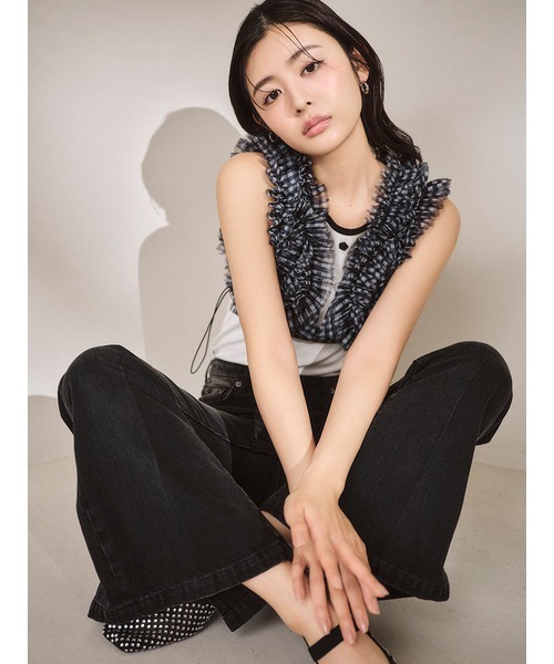 LILY BROWN(リリーブラウン)の「カップインローズキャミソール(キャミソール・レディース・ホワイト/ブラック/ミント/その他・FREE)」の11枚目の写真