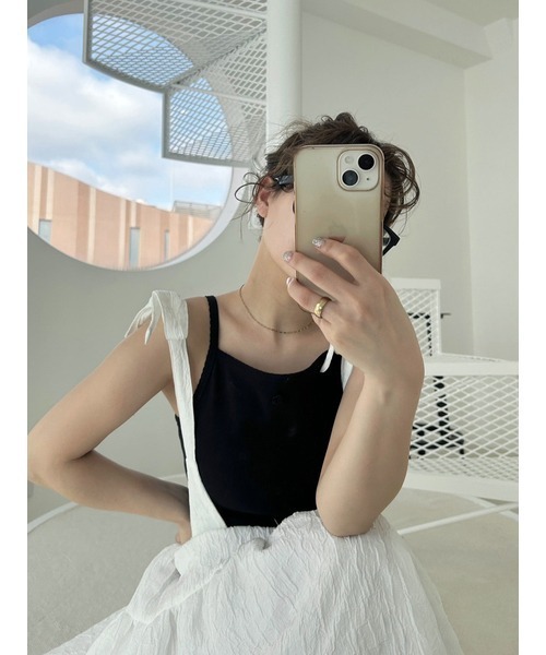 LILY BROWN(リリーブラウン)の「カップインローズキャミソール(キャミソール・レディース・ホワイト/ブラック/ミント/その他・FREE)」の13枚目の写真