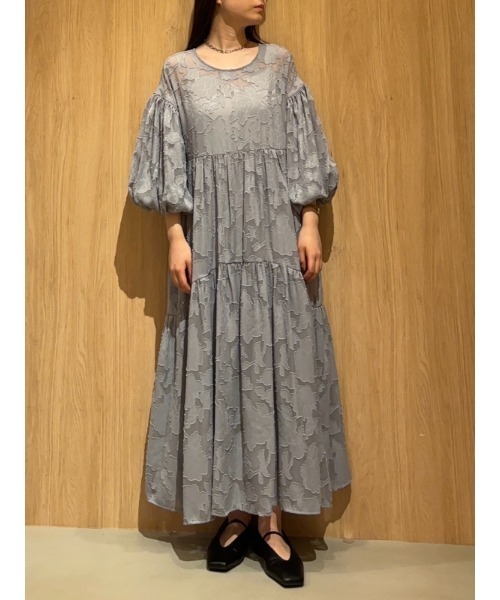 新品★Mila Owen ミラオーウェン 袖ボリュームティアードワンピース　М Mila Owen（ミラオーウェン）の「袖ボリュームティアード