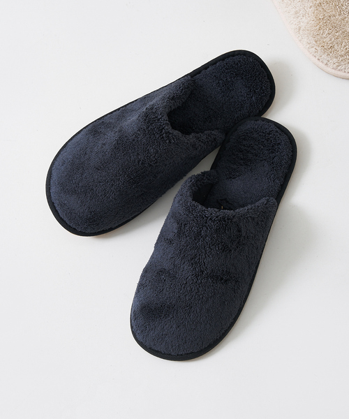 collex（コレックス）の「パイル×ラバースリッパ（ルームシューズ/スリッパ・レディース・グレー/チャコールグレー/ベージュ・M/L）」の7枚目の写真