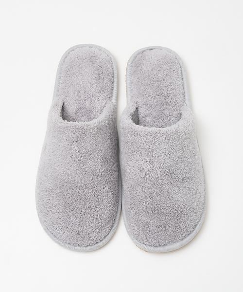 collex（コレックス）の「パイル×ラバースリッパ（ルームシューズ/スリッパ・レディース・グレー/チャコールグレー/ベージュ・M/L）」の12枚目の写真