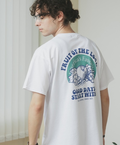 FRUIT OF THE LOOM（フルーツオブザルーム）の「FRUIT OF THE LOOM/フルーツオブザルーム FTL プリントTシャツ31（Tシャツ/カットソー・メンズ・ブルー/レッド/パープル・M/L/XL）」の14枚目の写真