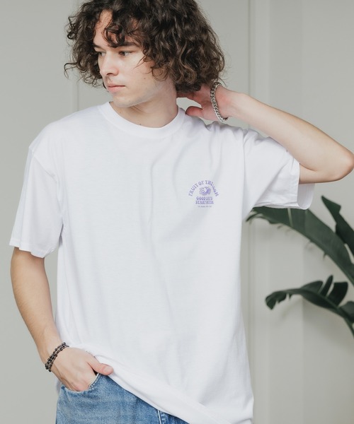 FRUIT OF THE LOOM（フルーツオブザルーム）の「FRUIT OF THE LOOM/フルーツオブザルーム FTL プリントTシャツ31（Tシャツ/カットソー・メンズ・ブルー/レッド/パープル・M/L/XL）」の19枚目の写真