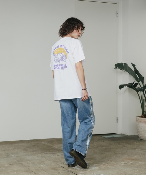 FRUIT OF THE LOOM（フルーツオブザルーム）の「FRUIT OF THE LOOM/フルーツオブザルーム FTL プリントTシャツ31（Tシャツ/カットソー・メンズ・ブルー/レッド/パープル・M/L/XL）」の21枚目の写真